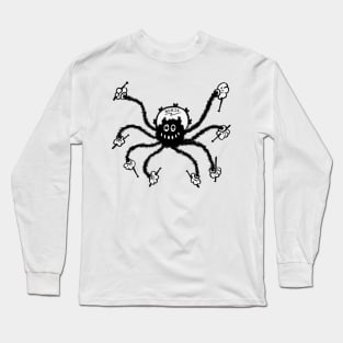 Boris the Spider Old School Cartoon Character Long Sleeve T-Shirt